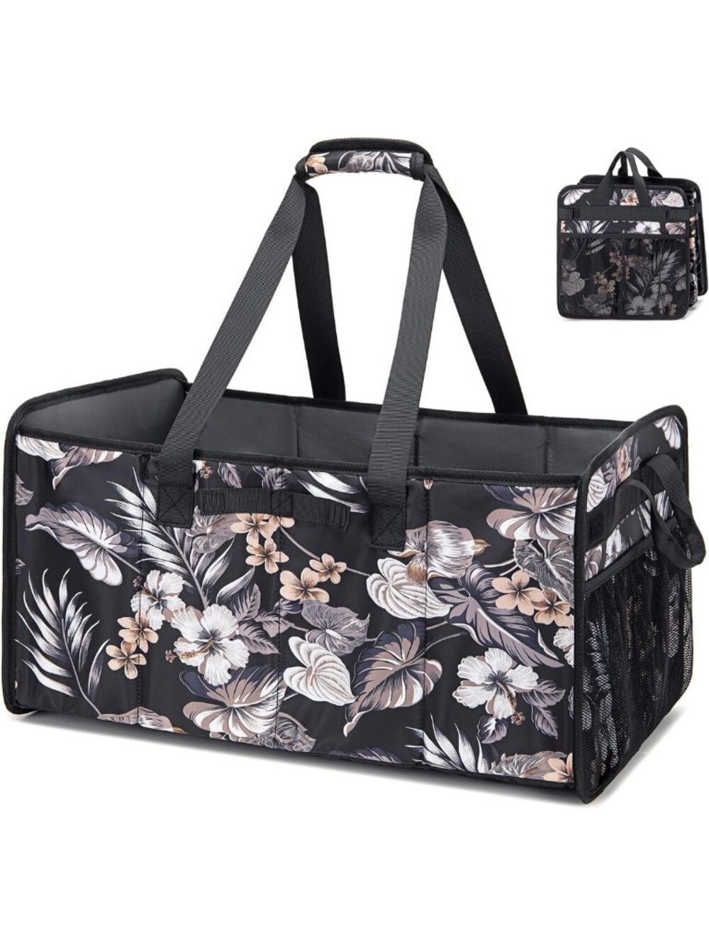 Extra Large Foldable Utility Tote Bag - Heavy Duty Collapsible Grocery Carrier